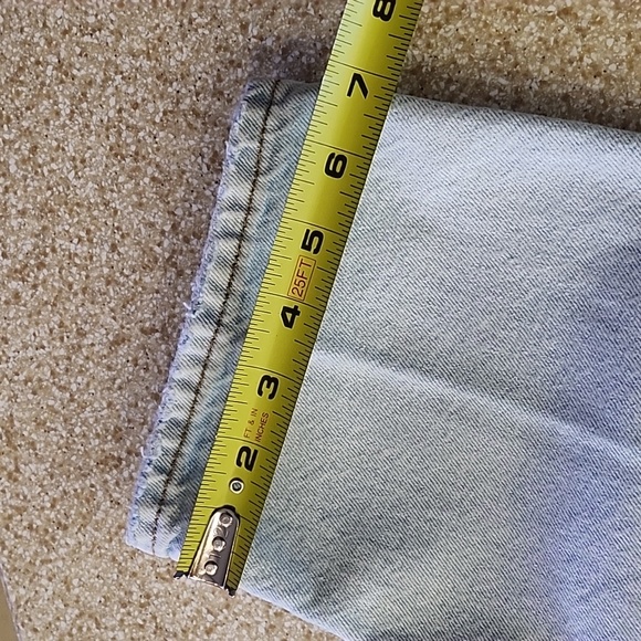 90's Boyfriend High Waist Button Fly Deconstructed Size 0 - Picture 8 of 12